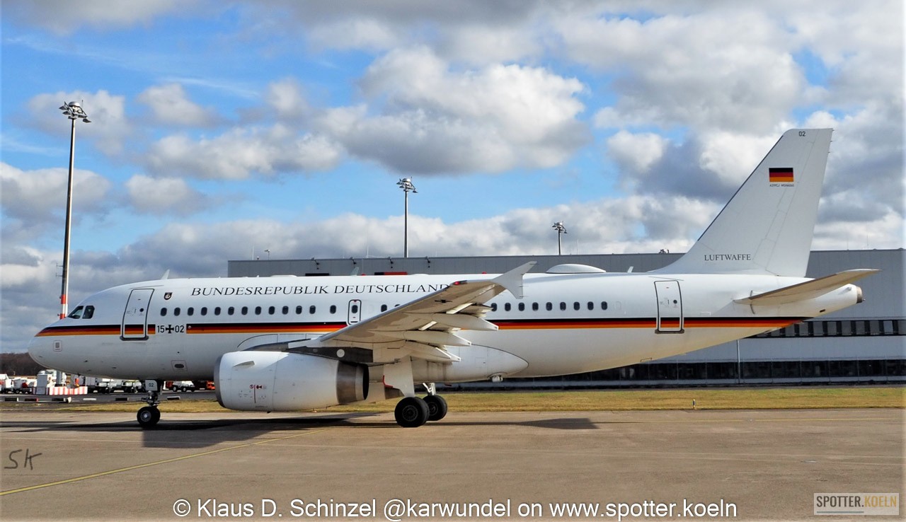 15+02 Luftwaffe (German Air Force) Airbus A319-133 ACJ