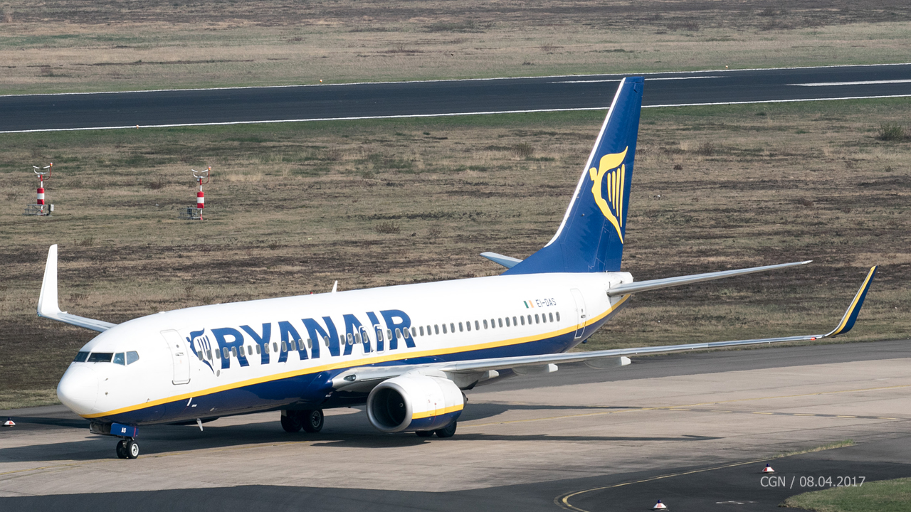 EI-DAS Ryanair Boeing 737-8AS(WL)
