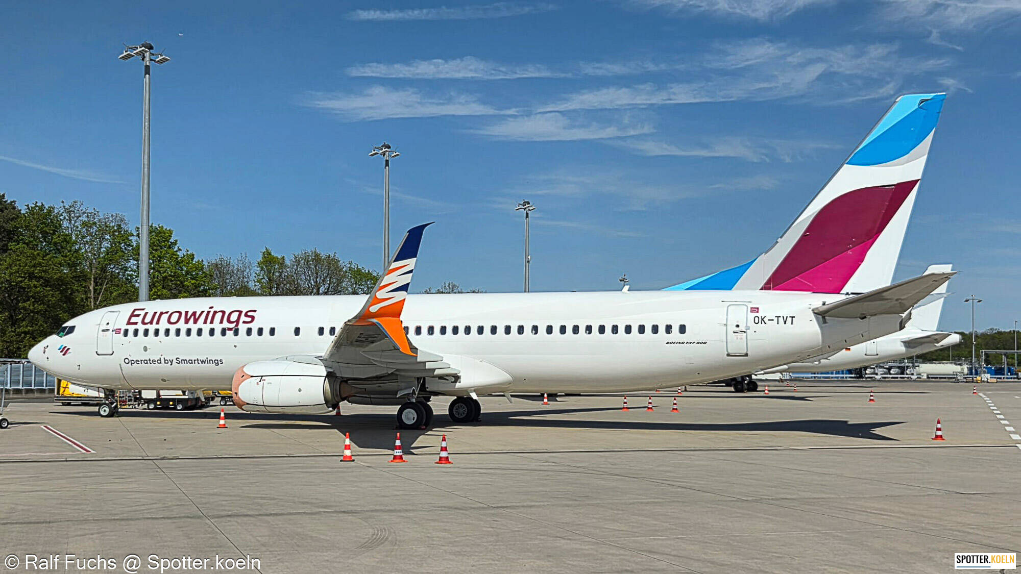 Eurowings opby Smartwings OK-TVT Boeing 737-86N(WL)
