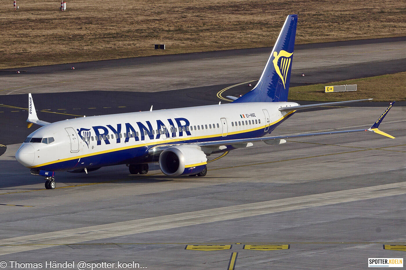 Ryan Air EI-HGE Boeing 737MAX8-200 
