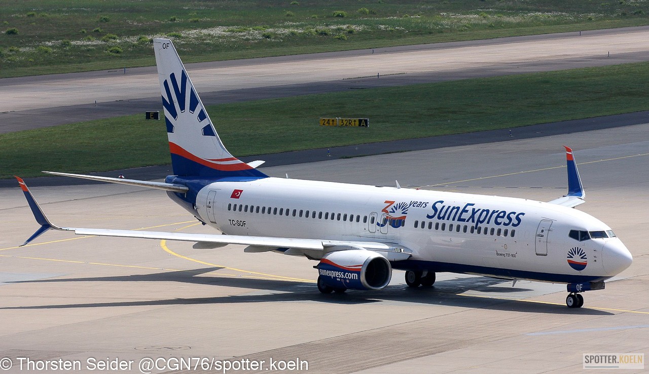 SunExpress 737-800W TC-SOF 