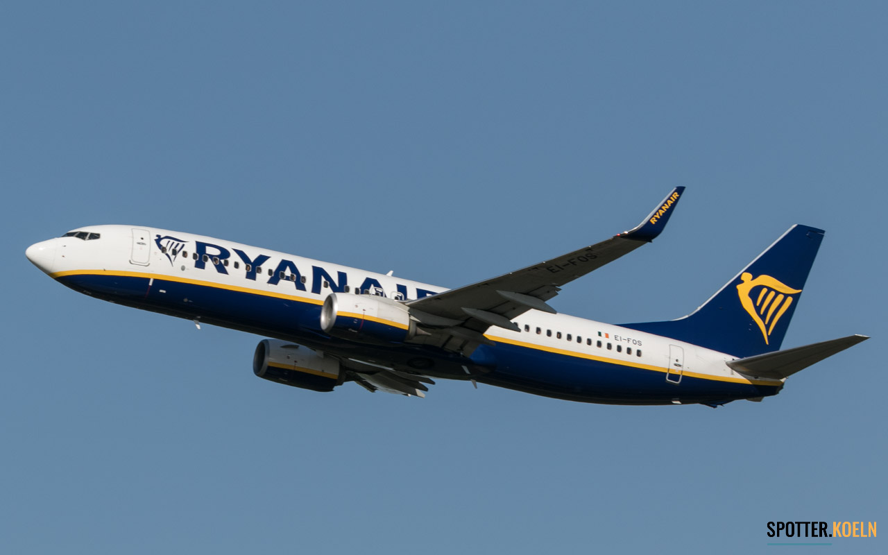 EI-FOS Ryanair Boeing 737-8AS(WL)