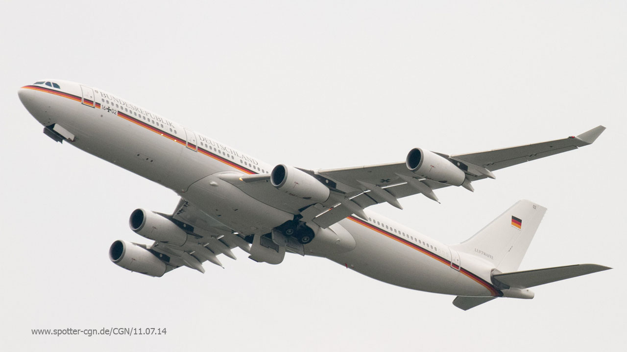 16+02 Luftwaffe (German Air Force) Airbus A340-313