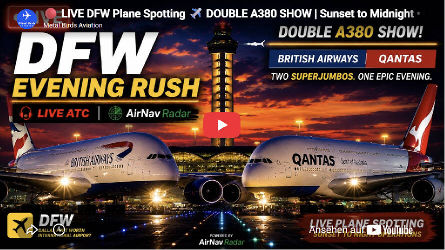 Dallas DFW, Planespotting @ Youtube