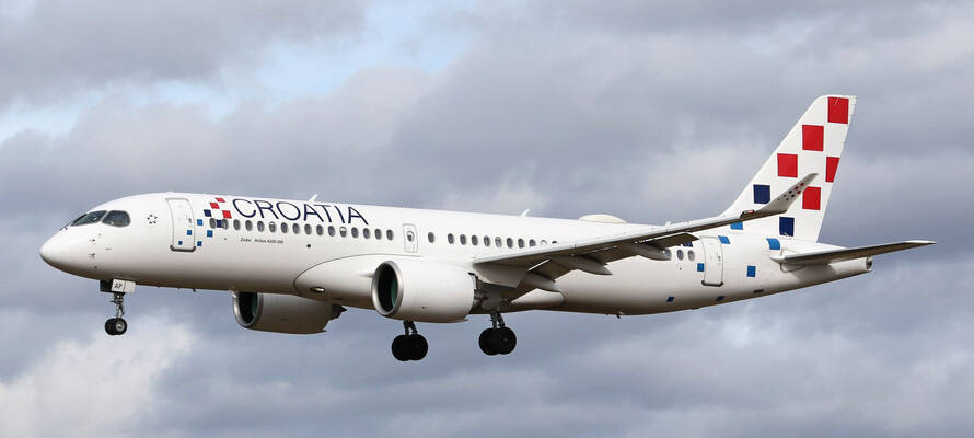 thumb Croatia Airlines 9A CAP Airbus A220 300 CGN 28.02.2026 Uwe Weixelbaum